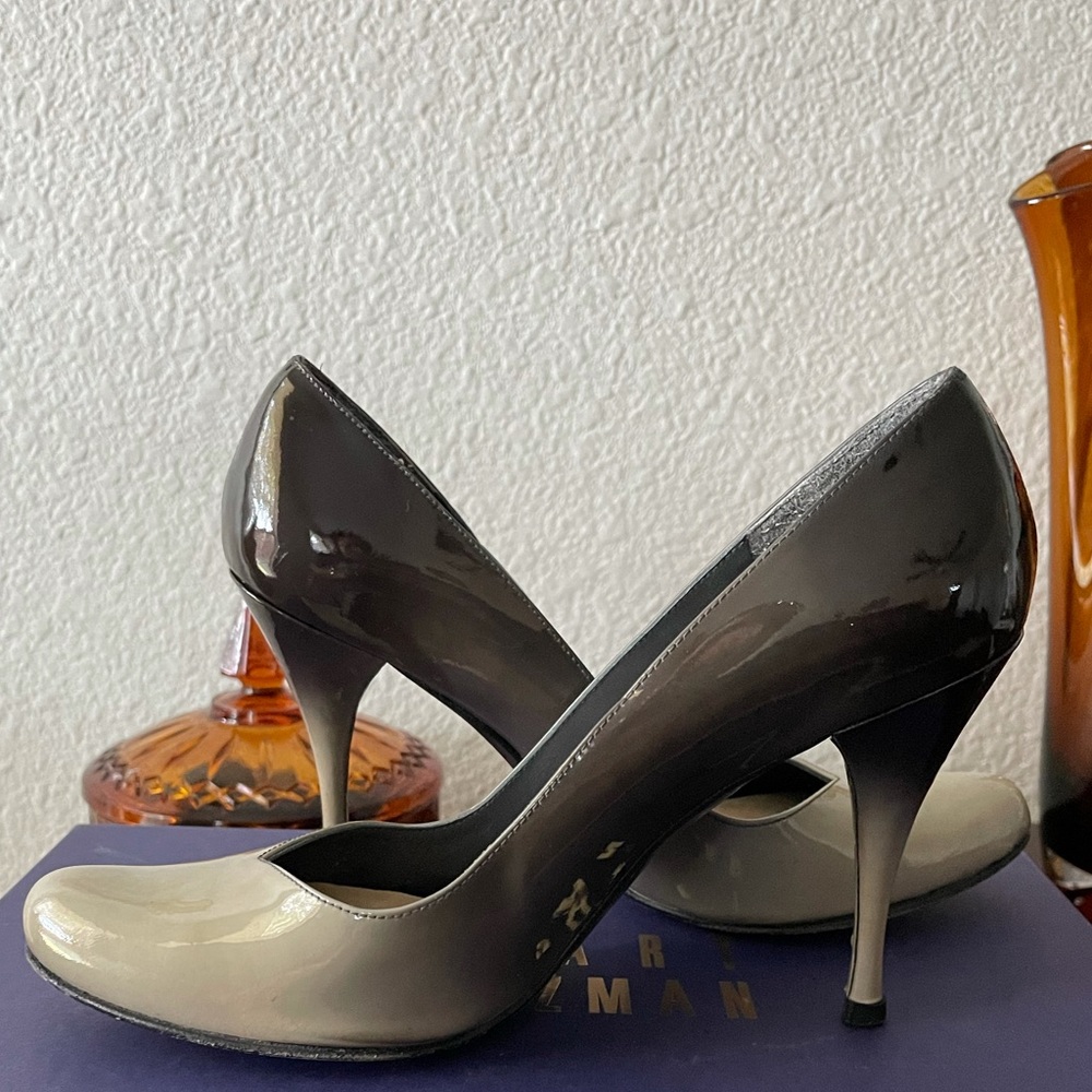 Stuart Weitzman Ombr Grey Heels - image 7